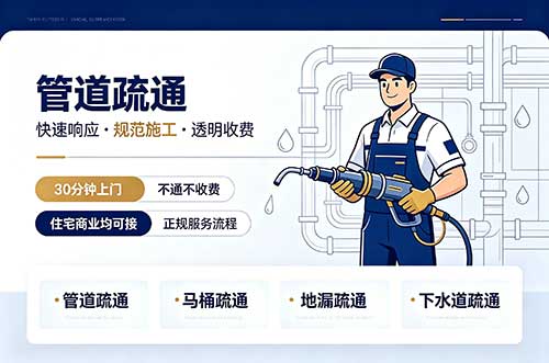 五家渠管道疏通